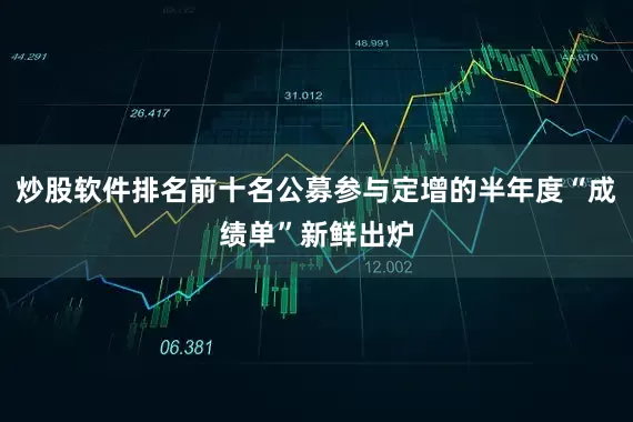 炒股软件排名前十名公募参与定增的半年度“成绩单”新鲜出炉