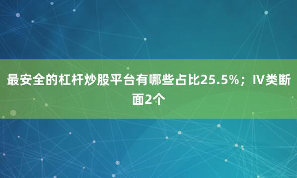 最安全的杠杆炒股平台有哪些占比25.5%；Ⅳ类断面2个